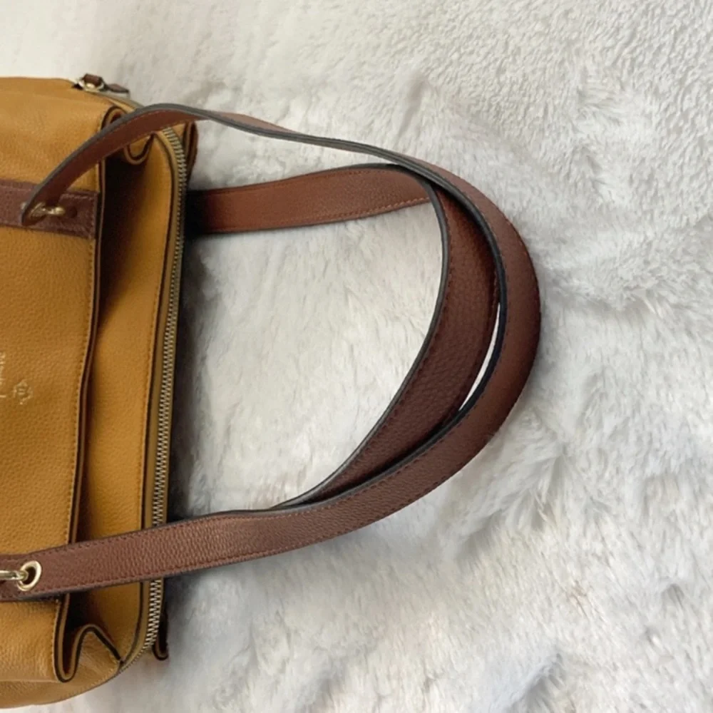 New Without Tags Nanette Lepore Yellow, Cream, and Brown Purse Handbag - Picture 8 of 14